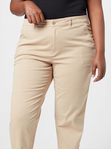 Lauren Ralph Lauren Plus Slimfit Chino 'GABBY' in Beige