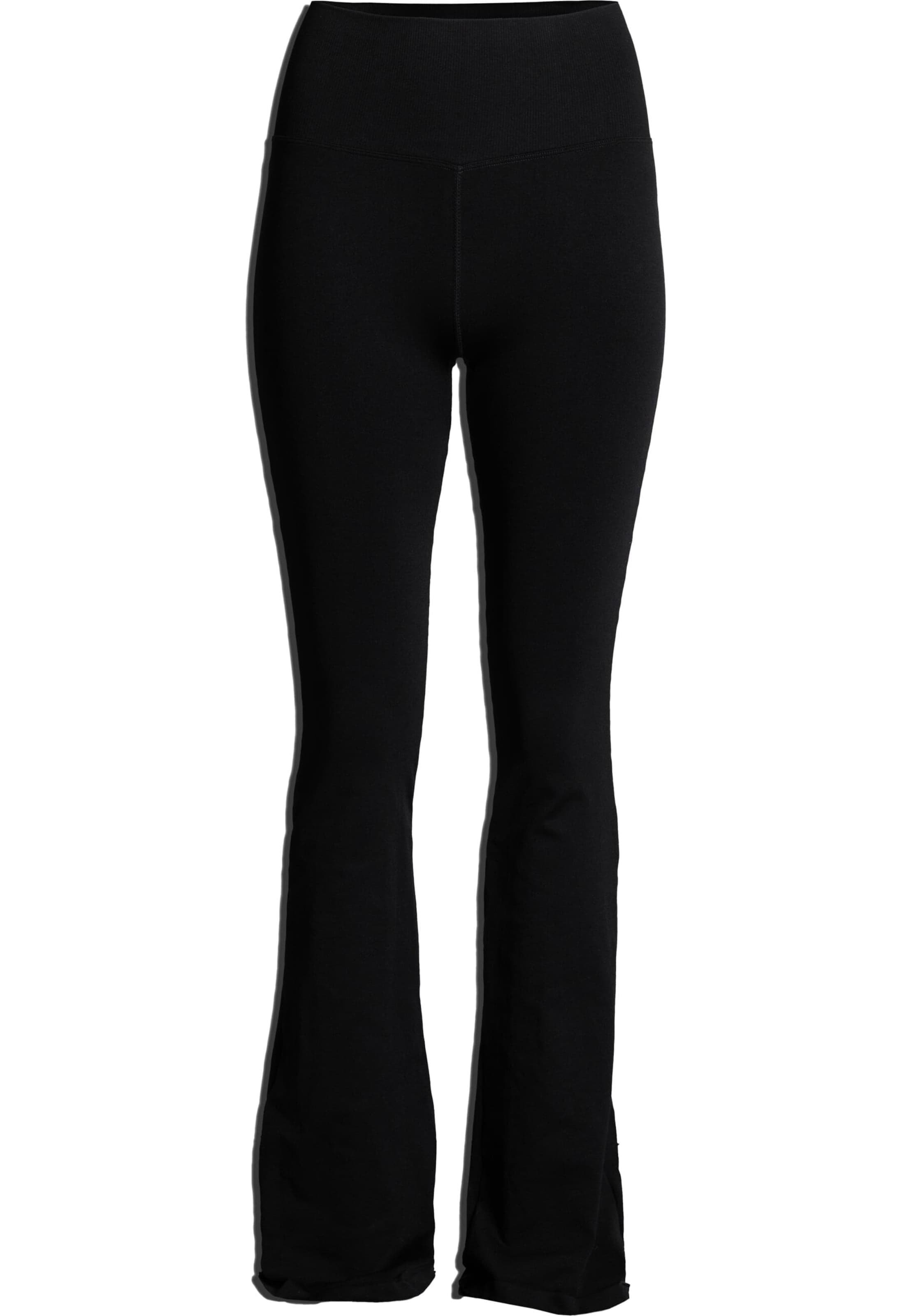 Aim'n - Acampanado Pantalón deportivo en negro: frente