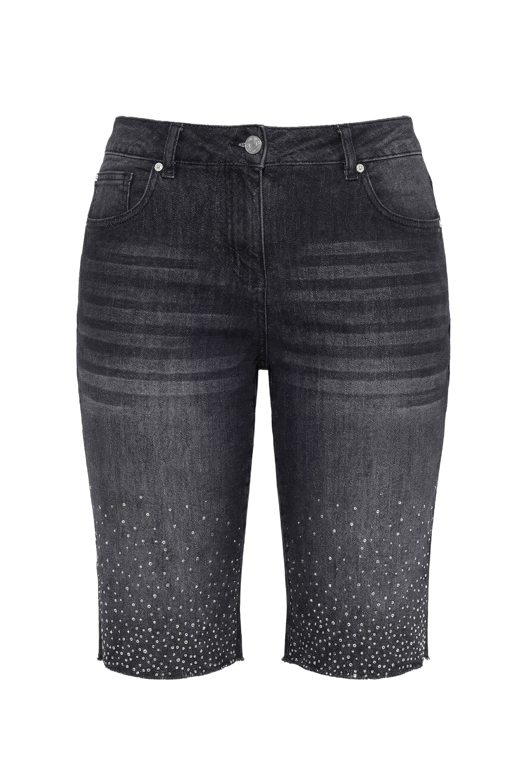 Angel of Style Regular Jeans in Schwarz: Vorderseite