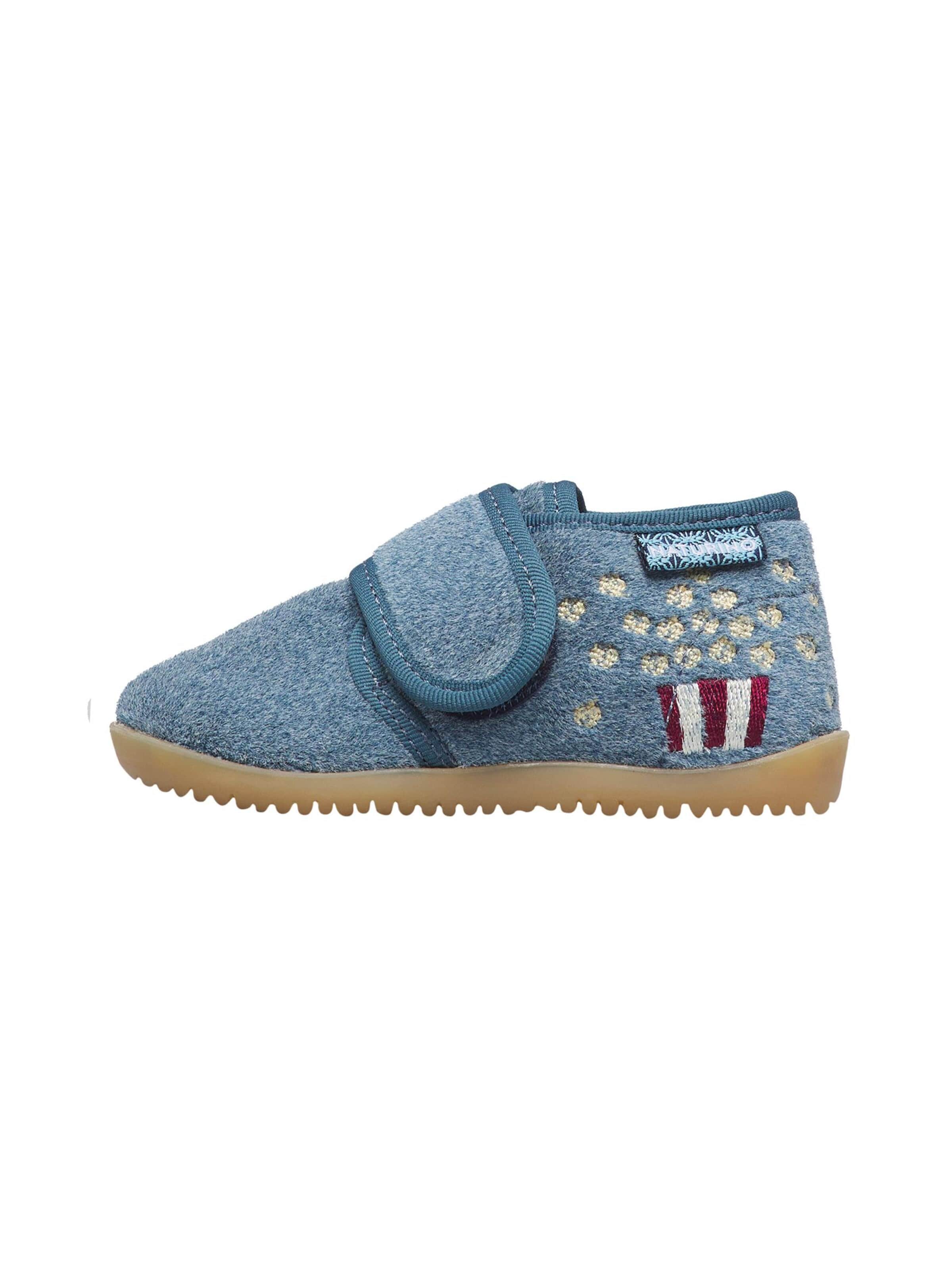 NATURINO Huisschoenen 'TOMMYS' in Blauw: voorkant