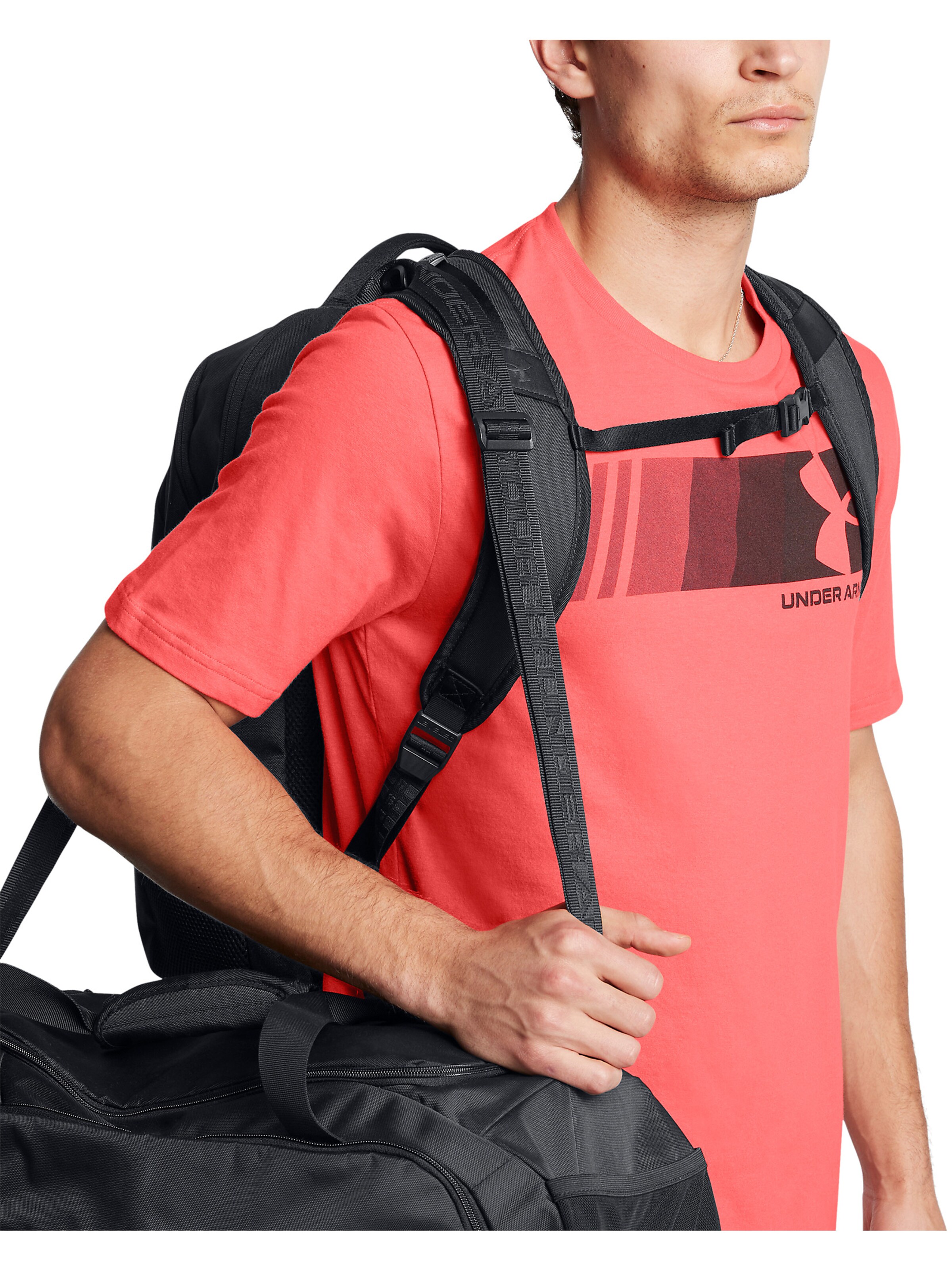 UNDER ARMOUR Sportrugzak 'UA Hustle Pro 6.0' in Zwart