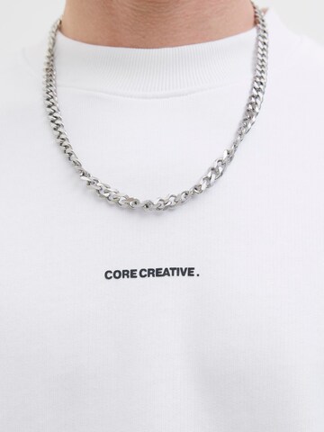 Sweat-shirt 'JCOINFINITY' JACK & JONES en blanc