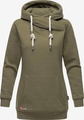 MARIKOO Sweatshirt 'Izuyaa' in Green: front