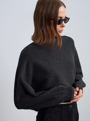 Pullover extra large di Dilvin in grigio