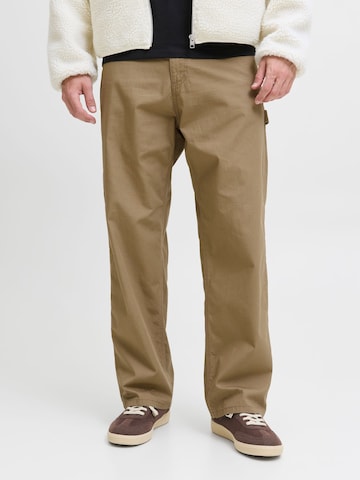 Wide Leg Pantalon JACK & JONES en marron : devant