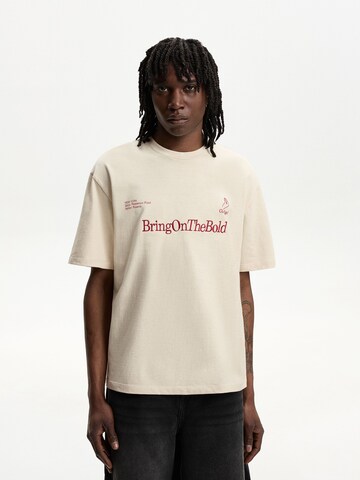 Bershka Shirt in Beige
