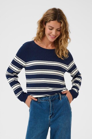 Pull-over 'CRVillea' Cream en bleu : devant
