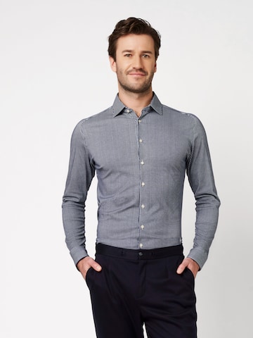 DESOTO Slim Fit Hemd in Blau: Vorderseite