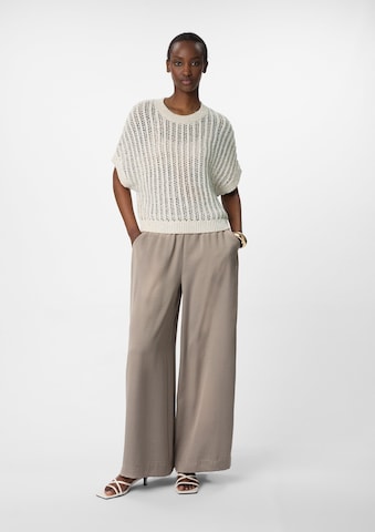 Wide Leg Pantalon COMMA en marron : devant