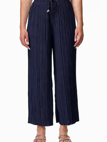 Worldclassca Loosefit Bügelfaltenhose 'Damen Plissee Sommer Hose' in Blau: Vorderseite
