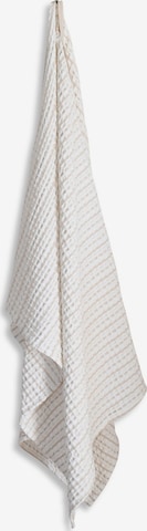 The Organic Company Shower Towel 'Big Waffle' in White: front