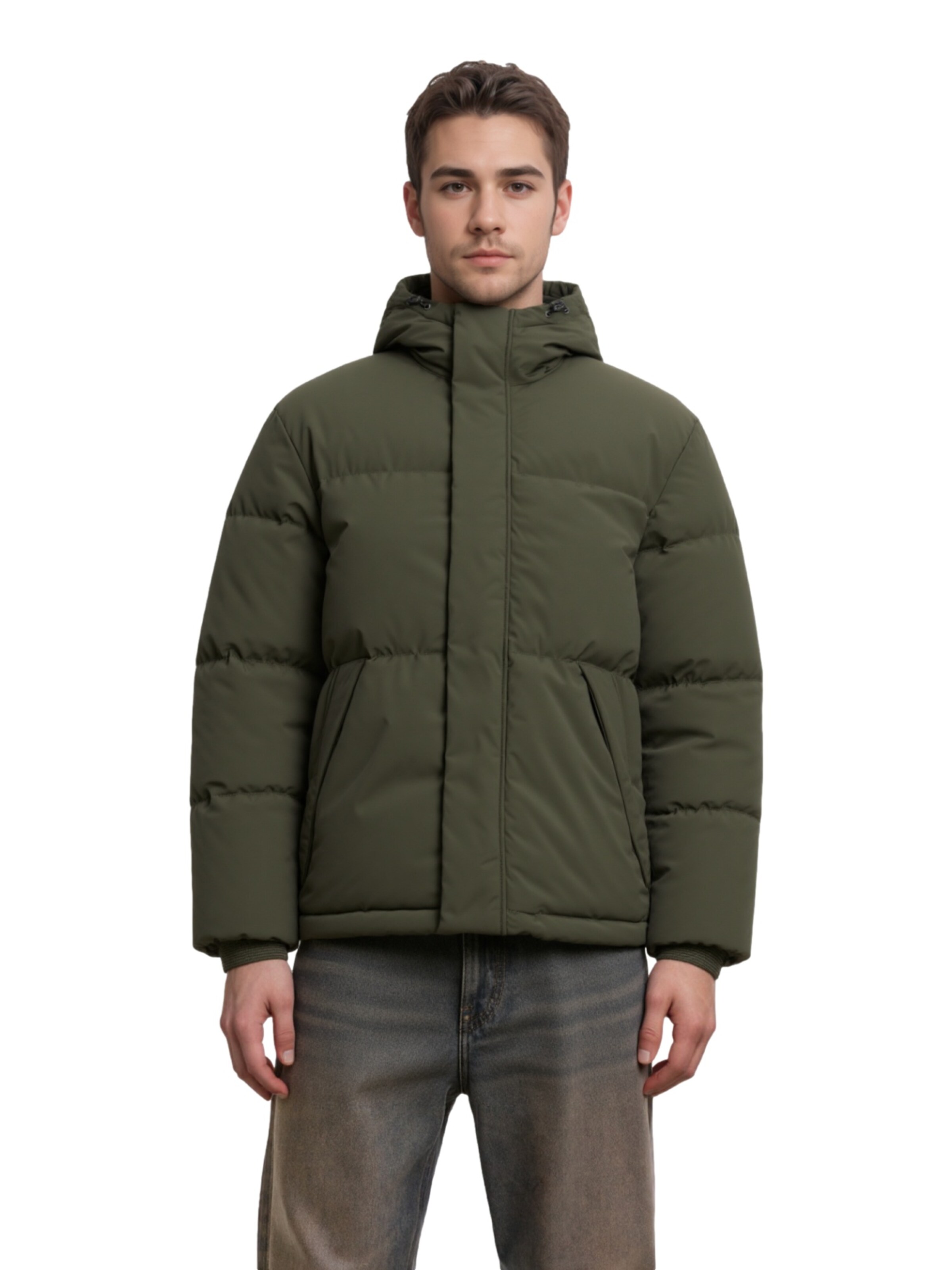 JACK & JONES Vinterjacka 'JJSoho' i grön: framsida