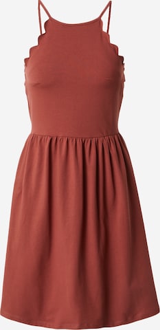 Robe d’été 'AMBER' ONLY en marron : devant