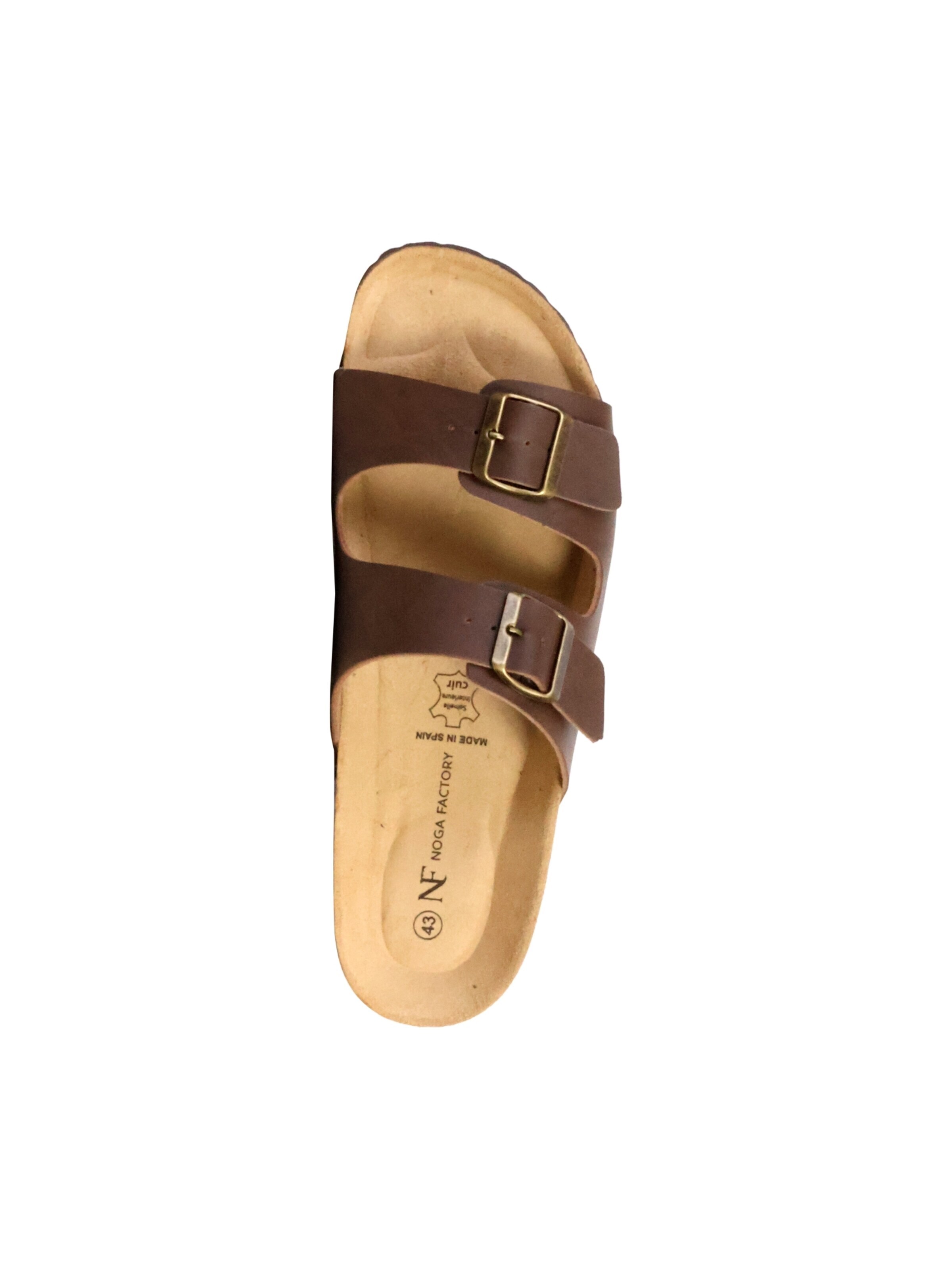 Mule 'Noga Mistral Edge Leder-Pantoletten' The Divine Factory en marron