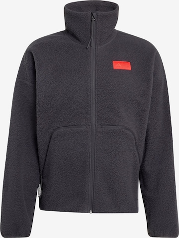 Veste en polaire fonctionnelle ADIDAS PERFORMANCE en noir : devant