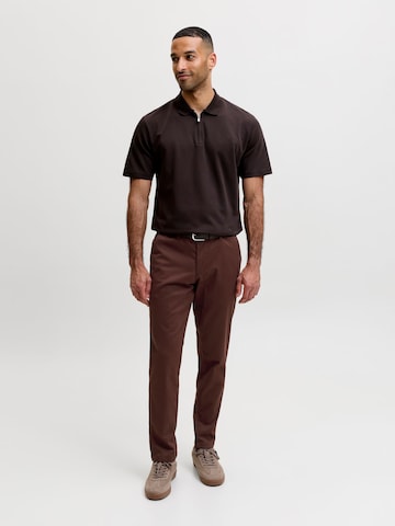 Coupe slim Pantalon chino 'JJIMarco JJBowie' JACK & JONES en marron