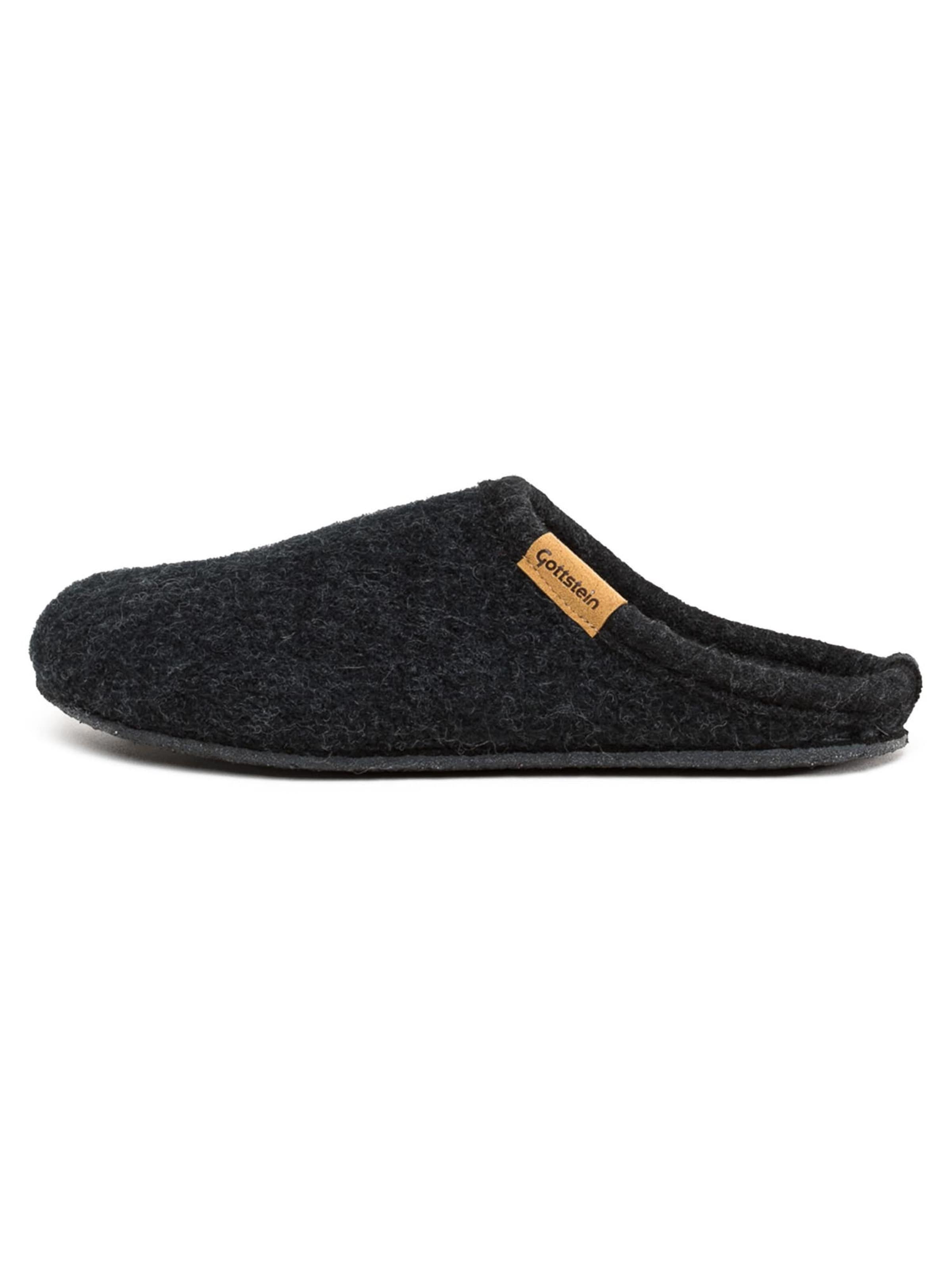 Gottstein Slippers 'Alpine Light' in Grey: front