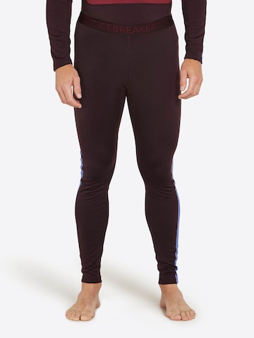 ICEBREAKER Skinny Sports trousers '200 Oasis' in Brown: front
