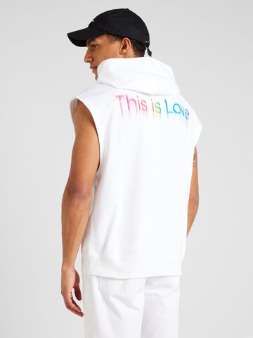 Felpa di Calvin Klein Jeans in bianco: frontale
