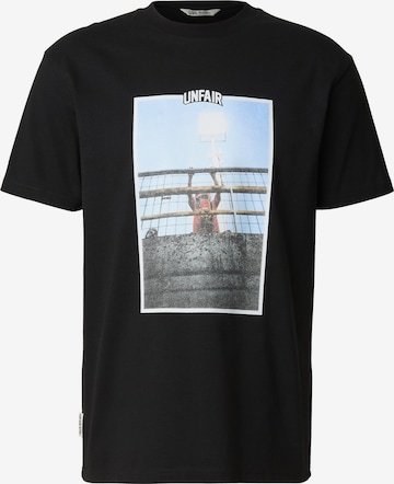 Unfair Athletics Shirt 'New Generation' in Zwart: voorkant