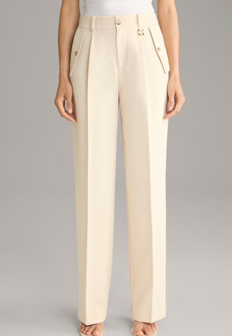 JOOP! Regular Pleat-front trousers in Beige