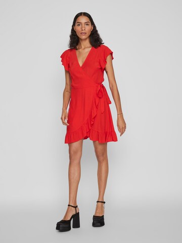 VILA - Vestido de verano 'Fini' en rojo