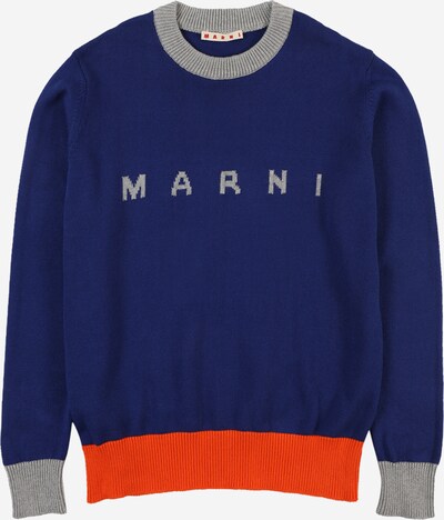 Megztinis iš Marni, spalva – tamsiai mėlyna / pilka / oranžinė, Prekių apžvalga