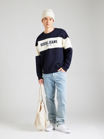 Sweat-shirt 'HORIZONT' GUESS JEANS en bleu