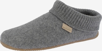 Living Kitzbühel Slippers 'Schurwolle' in Grey: front