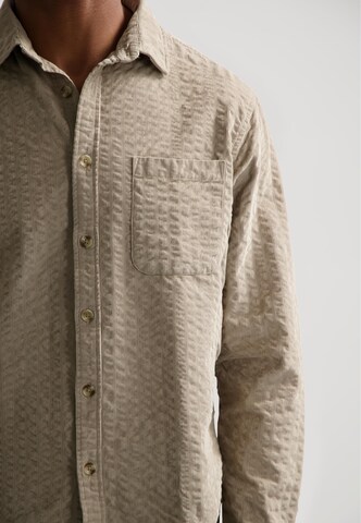 Dstrezzed Comfort fit Button Up Shirt 'Patric' in Brown