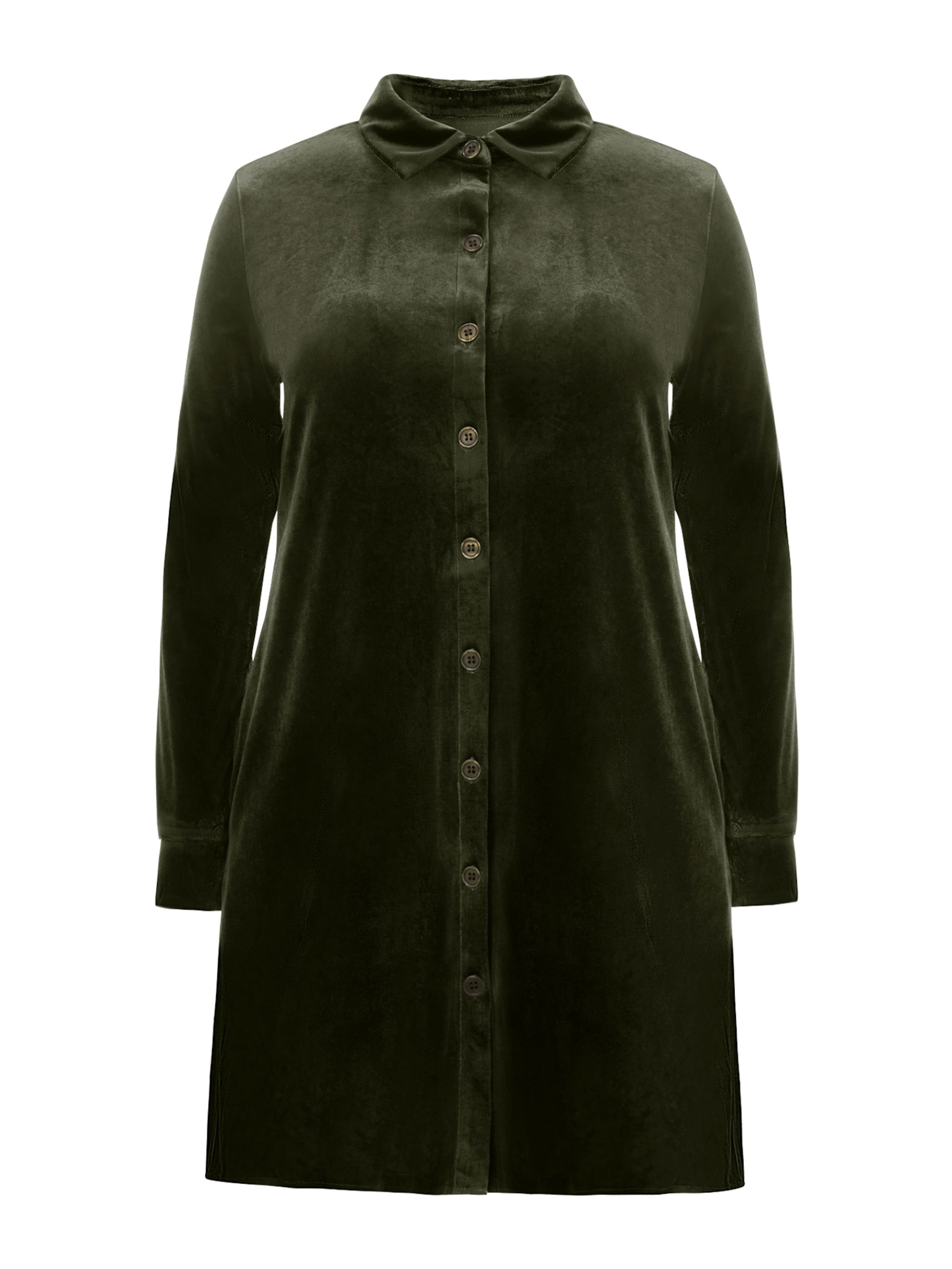 Imily Bela Košeľové šaty - Zelená: predná strana