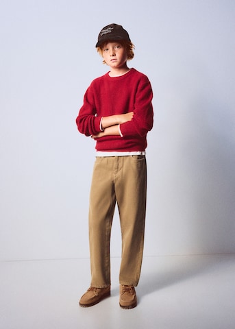 MANGO KIDS Regular Farkut 'SWEDEN' värissä beige: etupuoli