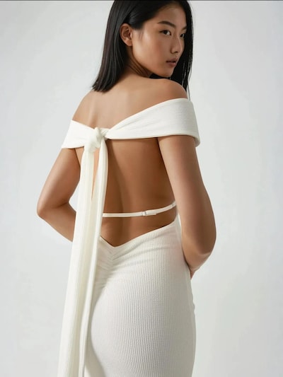 Hiccup Vestido de festa em branco, Vista do artigo