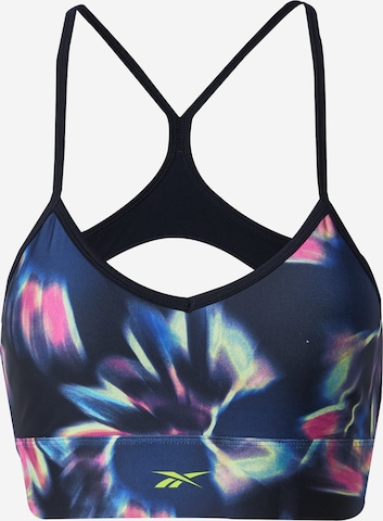 Reebok Bustier Sports-BH i sort: forside