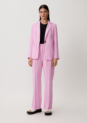 comma casual identity Wide leg Pleated Pants in Pink