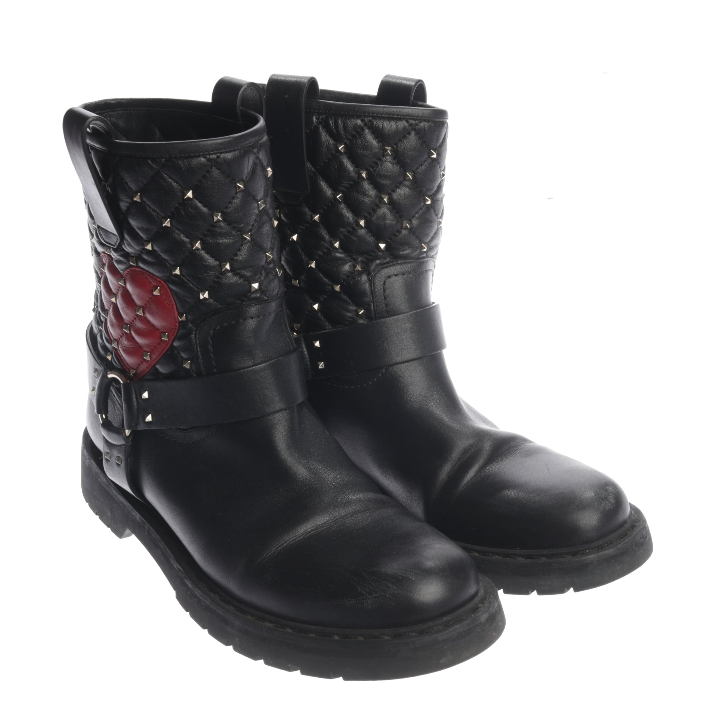 VALENTINO Dress Boots in 40 in Red: front