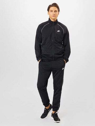 Nike Sportswear Jogginganzug in Schwarz: predná strana