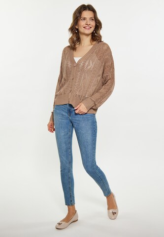 Usha Knit cardigan in Brown