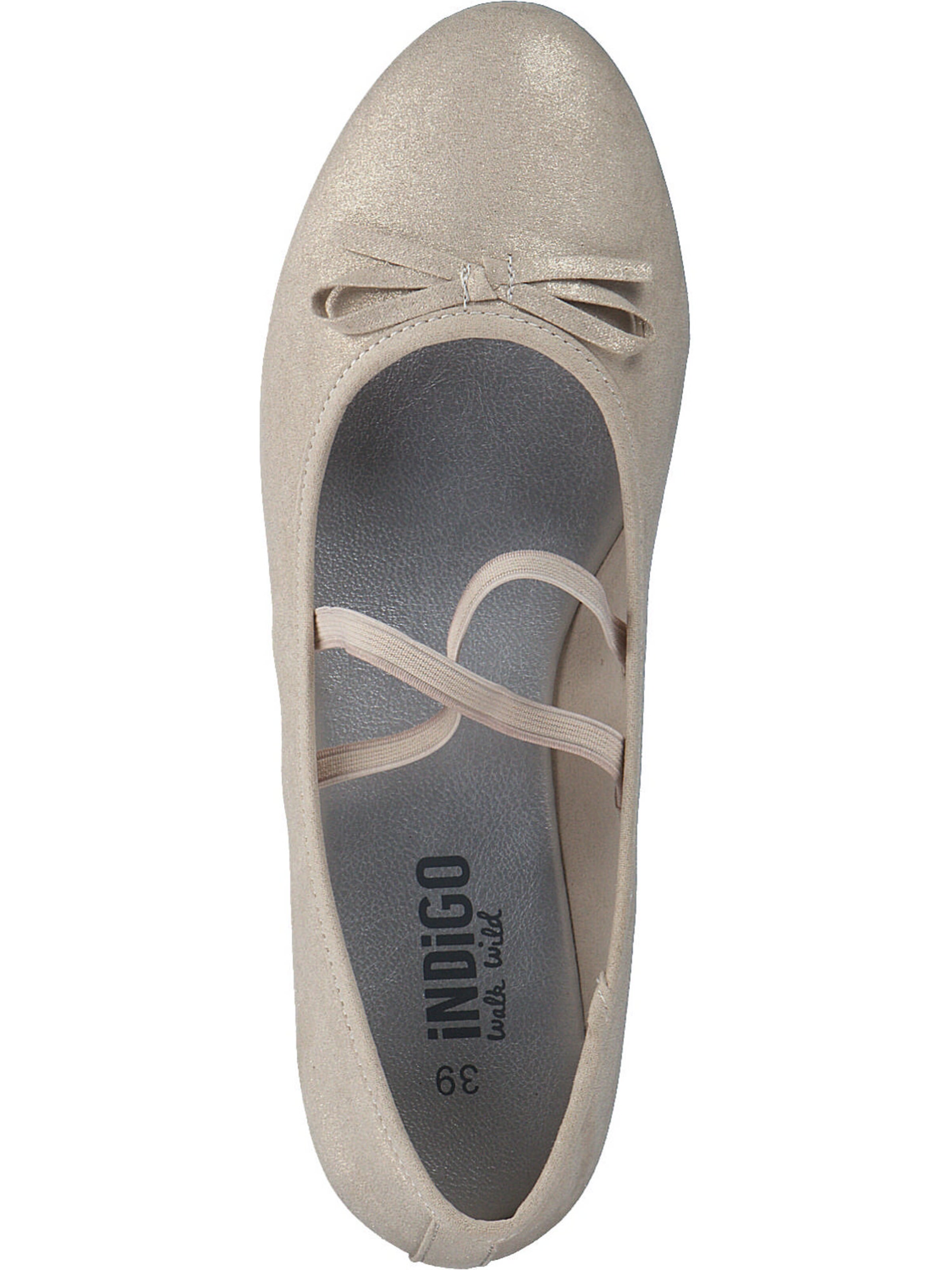 INDIGO Ballet Flats in Gold