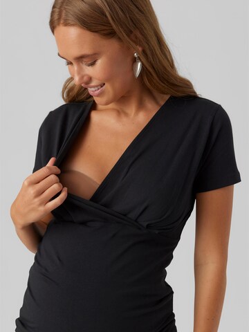 MAMALICIOUS T-Shirt 'Mia Tess' in Schwarz