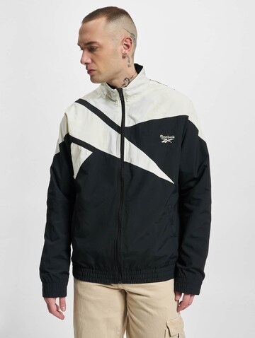 Reebok Jacke 'Classics Vector' in Schwarz: Vorderseite