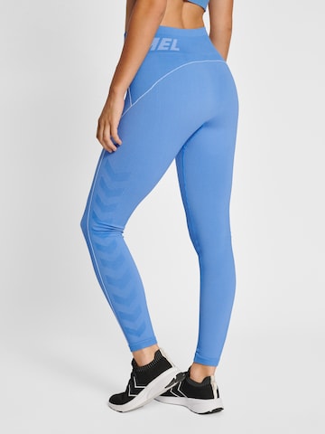 Hummel Skinny Sportbroek 'Christel' in Blauw