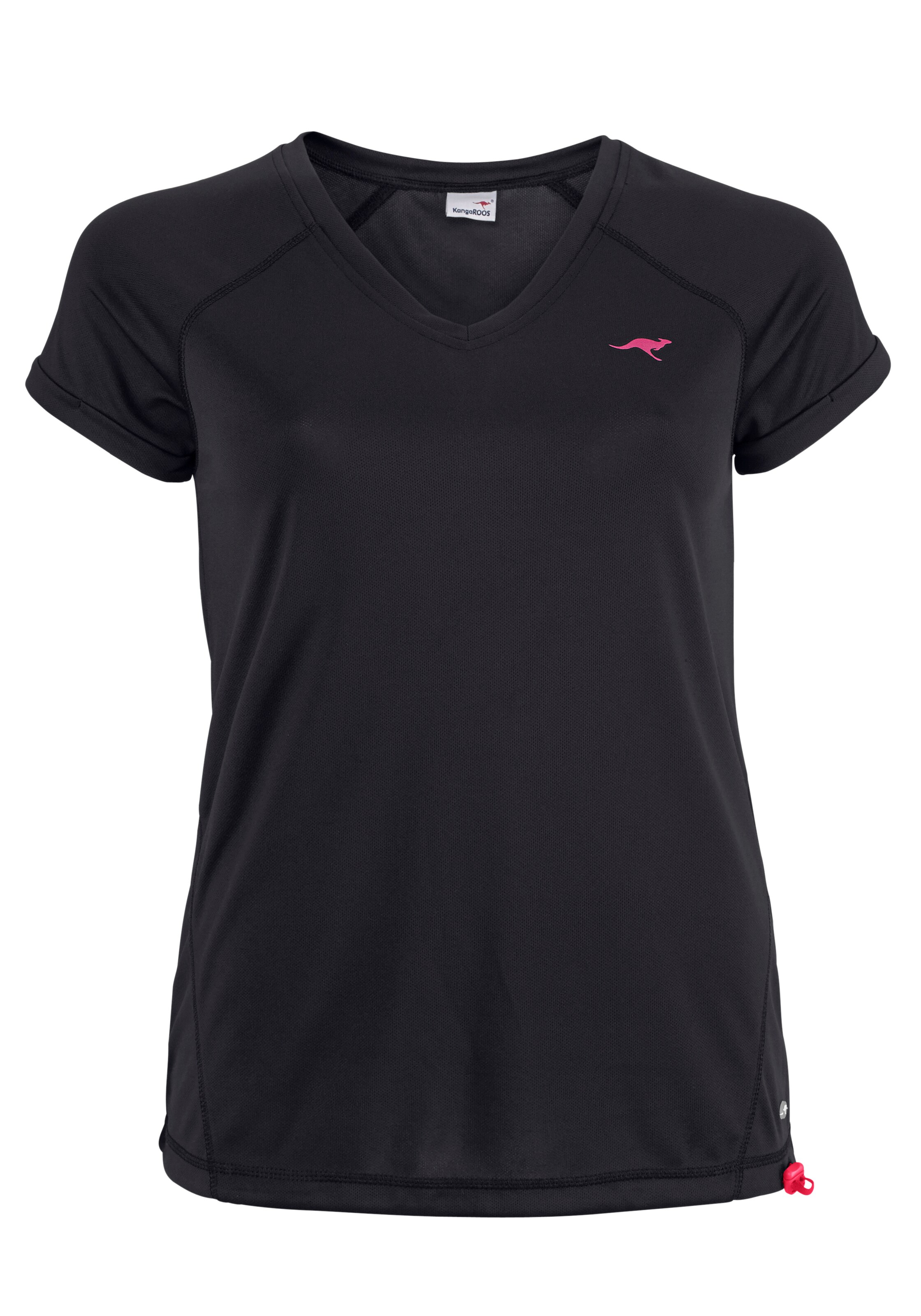KangaROOS Performance Shirt in Black: front