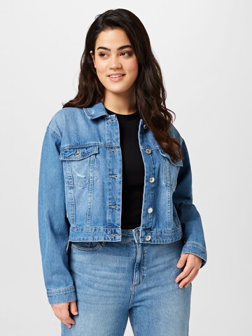 Vero Moda Curve Between-Season Jacket 'RUE' in Blue: front