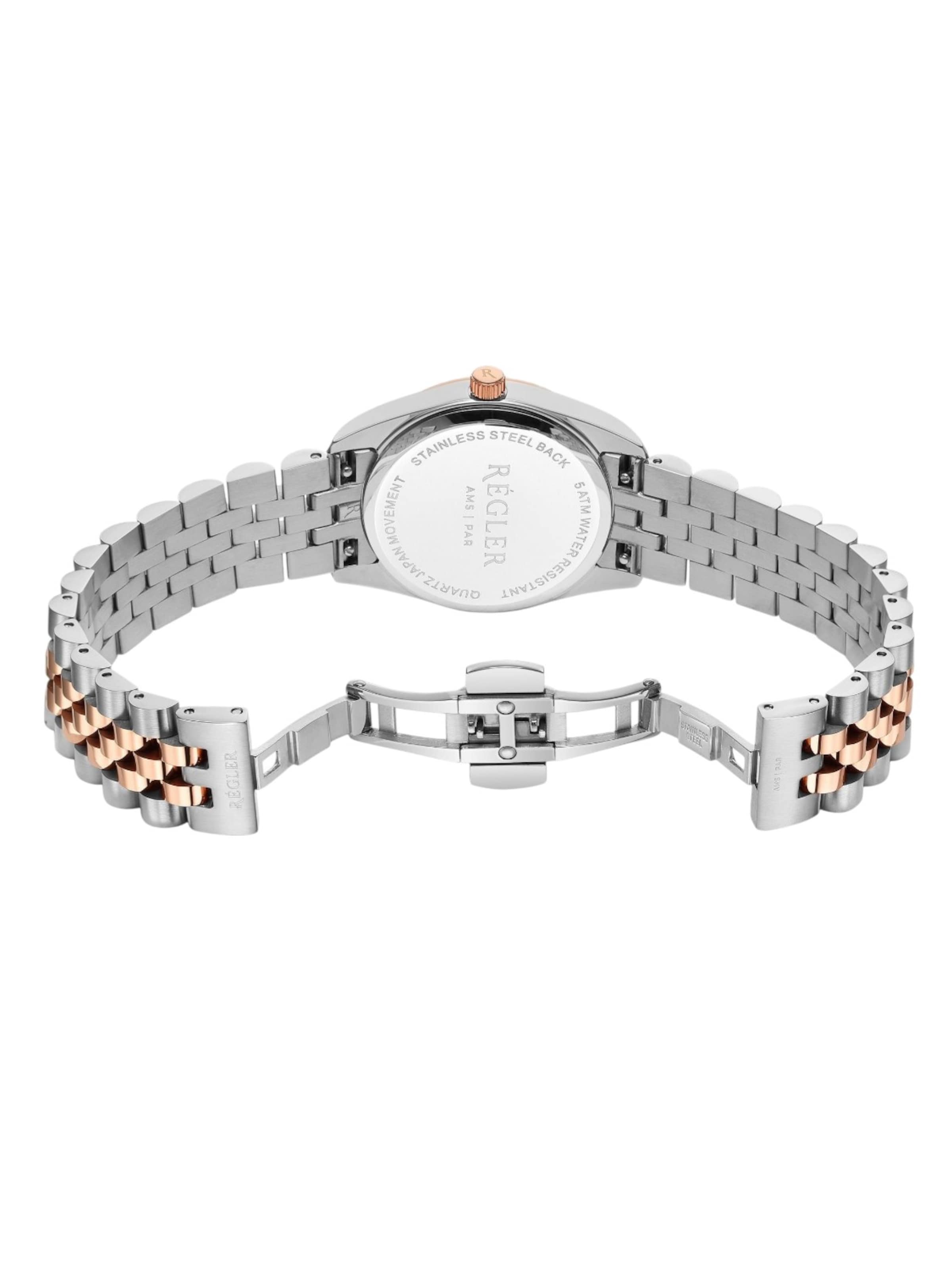 Montre à affichage analogique 'Régler Infinité Steel Bicolor Silver/Rose Gold - Pearl' Régler en or