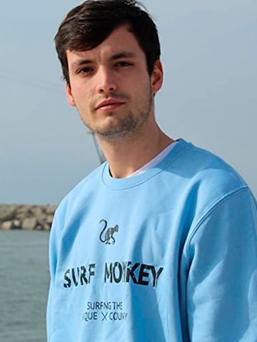 Surf Monkey Sweatshirt in Blau: Vorderseite