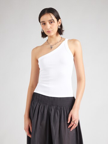 Abercrombie & Fitch Top in Wit: voorkant