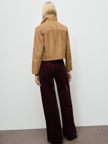 MANGO Wide leg Jeans 'CARMENP' in Rood