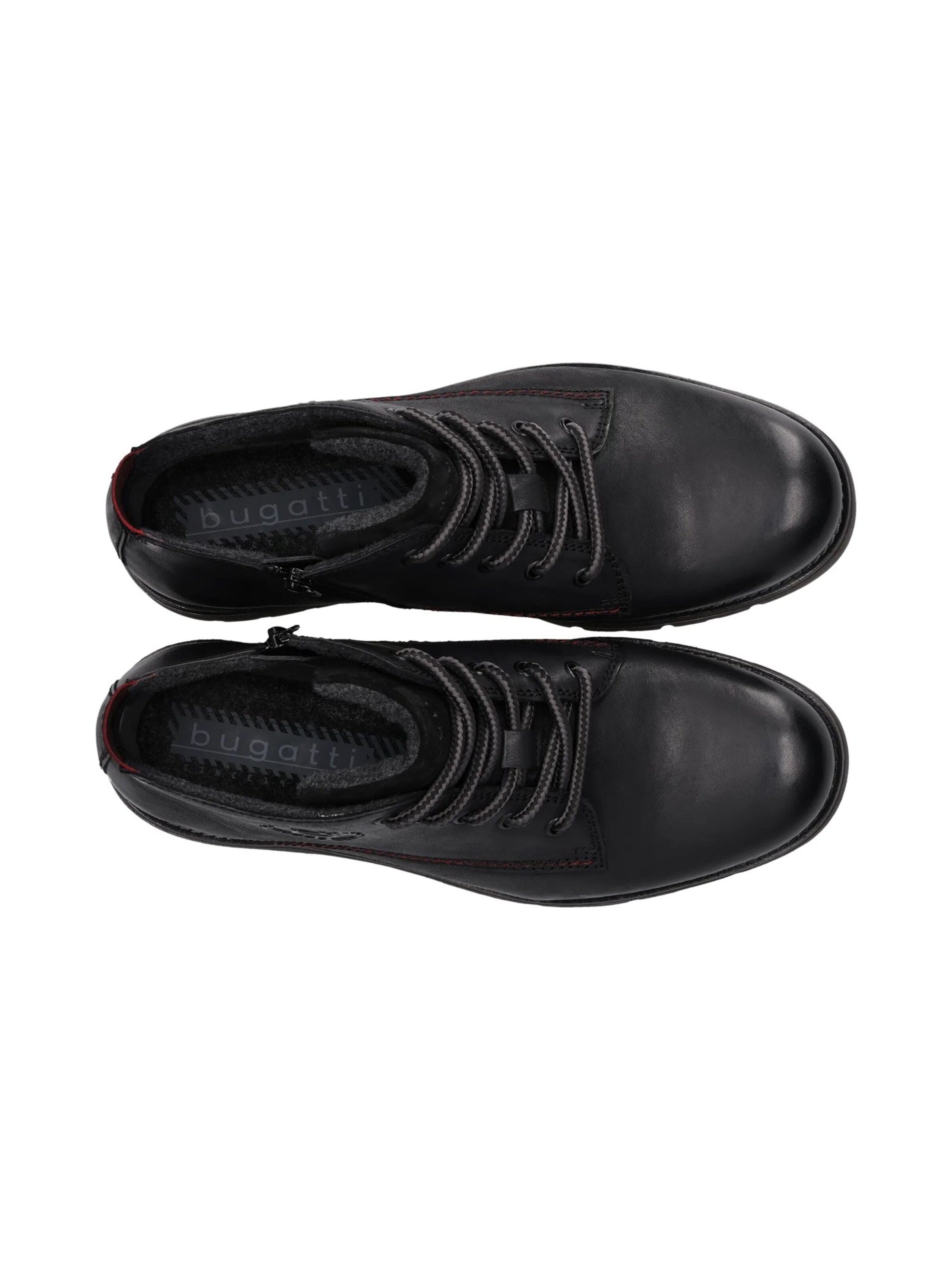 Boots stringati di bugatti in nero