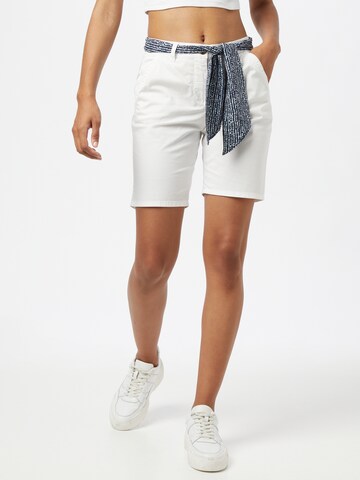 TOM TAILOR Shorts in Weiß: front